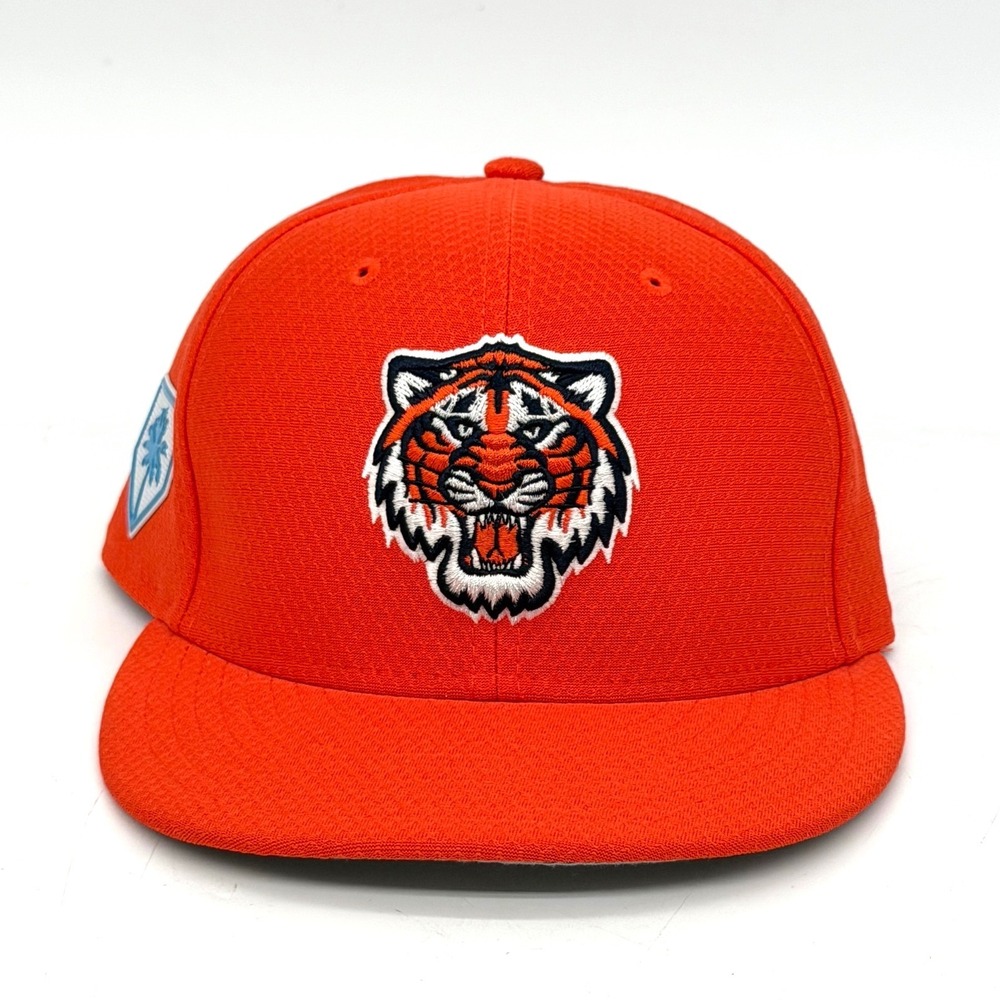 New Era 59FIFTY Detroit Tigers Spring Training Orange Fitted Hat Size 7 1/4